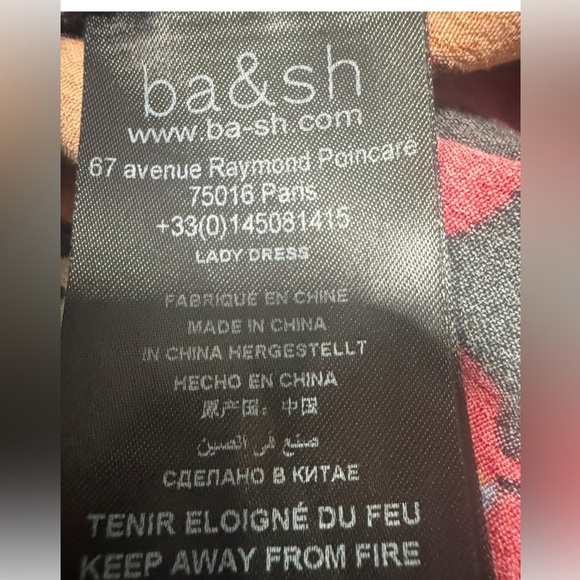 ba&sh “Lady” Abstract Floral Shirt Dress L - Picture 11 of 11